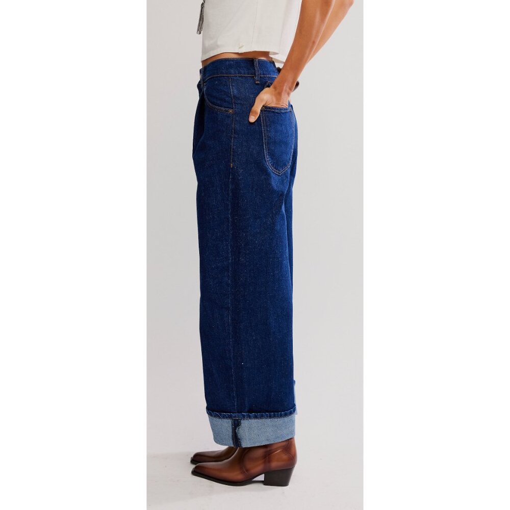 FREE PEOPLE Alia Wide Leg Jeans / Hawthorne - Picture 3 of 6